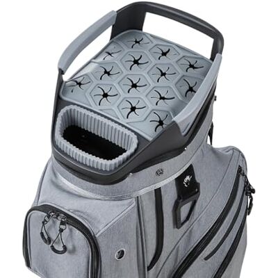 VEVOR Golfbag mit 15-facher Einteilung, Golftasche mit Schultergurt Silikon-Kopfschutz Durchgehenden Trennfächern Regenhaube Stautaschen, Caddybag aus Leichtem Polyester für Herren Damen Golf Cartbag VEVOR Golfbag mit 15-facher Einteilung, Golftasche mit Schultergurt Silikon-Kopfschutz Durchgehenden Trennfächern Regenhaube Stautaschen, Caddybag aus Leichtem Polyester für Herren Damen Golf Cartbag