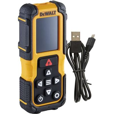 DeWalt 60m Laser-Entfernungsmesser mit wiederaufladbarem Lithium-Akku, DWHT78200-XJ DeWalt 60m Laser-Entfernungsmesser mit wiederaufladbarem Lithium-Akku, DWHT78200-XJ
