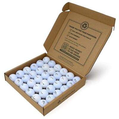 Second Chance Golf Lakeballs, 36 Gemischt Distance Golf Balls, Recycelte Grade A Weiße, Gebrauchte Golfbälle für Alle Golfer Second Chance Golf Lakeballs, 36 Gemischt Distance Golf Balls, Recycelte Grade A Weiße, Gebrauchte Golfbälle für Alle Golfer