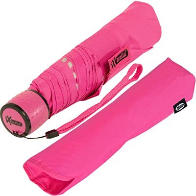 iX-brella Mini Kinderschirm Safety Reflex extra leicht neon pink iX-brella Mini Kinderschirm Safety Reflex extra leicht neon pink