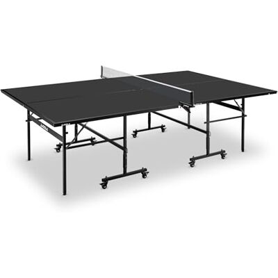 JOOLA Tischtennisplatte Black 13i Indoor Tischtennistisch klappbares Untergestell – Schneller Aufbau-inklusive Netz, schwarz, 274 x 152,5 x 76 cm JOOLA Tischtennisplatte Black 13i Indoor Tischtennistisch klappbares Untergestell – Schneller Aufbau-inklusive Netz, schwarz, 274 x 152,5 x 76 cm