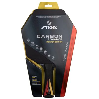 Stiga Tischtennisschläger Carbon Advance Cybershape Meister-Edition Stiga Tischtennisschläger Carbon Advance Cybershape Meister-Edition
