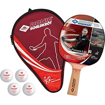 Schildkröt Donic- Tischtennis-Geschenkset Persson 600, 1 Schläger mit Kork-Griff, 4 Bälle 3*, 1 Schlägerhülle, tolles Komplettset für den sofortigen Start, in Neuer Kartonverpackung, 788450 Schildkröt Donic- Tischtennis-Geschenkset Persson 600, 1 Schläger mit Kork-Griff, 4 Bälle 3*, 1 Schlägerhülle, tolles Komplettset für den sofortigen Start, in Neuer Kartonverpackung, 788450