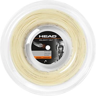 HEAD Velocity Mlt Rolle Tennis-Saite, Natural, 1.30 Mm / 16 g HEAD Velocity Mlt Rolle Tennis-Saite, Natural, 1.30 Mm / 16 g