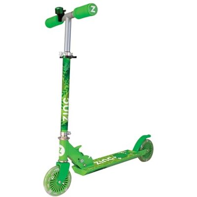 Zinc Zweirädriger Explorer Kinder-Scooter für Kinder ab 3 Jahren – zusammenklappbarer 2-Rad-Kick-Scooter mit leuchtenden Rädern, leicht, höhenverstellbar, rutschfeste Fußplatte, hintere Fußbremse, Zinc Zweirädriger Explorer Kinder-Scooter für Kinder ab 3 Jahren – zusammenklappbarer 2-Rad-Kick-Scooter mit leuchtenden Rädern, leicht, höhenverstellbar, rutschfeste Fußplatte, hintere Fußbremse,