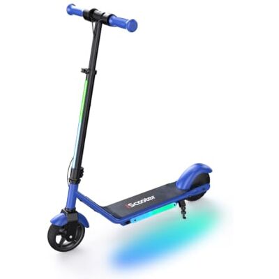 iScooter E Scooter für Kinder von 6-12 Jahren, 6" Elektroroller mit Bunte Lichter & 3 Höhenstufen einstellbar, 5.5" Leicht Kinder E Roller mit leuchtendem Vorderrad, 3/2 modi 5-16 km/h iScooter E Scooter für Kinder von 6-12 Jahren, 6" Elektroroller mit Bunte Lichter & 3 Höhenstufen einstellbar, 5.5" Leicht Kinder E Roller mit leuchtendem Vorderrad, 3/2 modi 5-16 km/h
