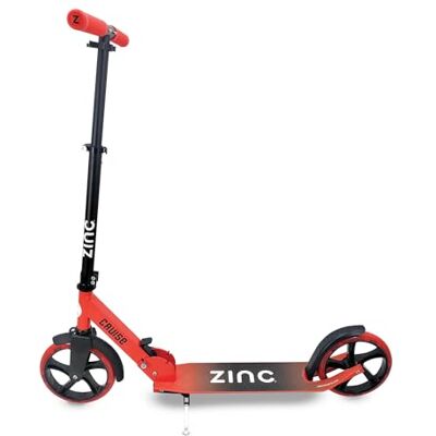 Zinc Cruise Big Wheel Faltbarer Scooter für Kinder – Höhenverstellbar mit 200-mm-Rädern und ABEC-7-Lagern, Leichter Tretroller mit Hinterradbremse und Schutzblechen – Ab 6 Jahren, Rot und Schwarz Zinc Cruise Big Wheel Faltbarer Scooter für Kinder – Höhenverstellbar mit 200-mm-Rädern und ABEC-7-Lagern, Leichter Tretroller mit Hinterradbremse und Schutzblechen – Ab 6 Jahren, Rot und Schwarz