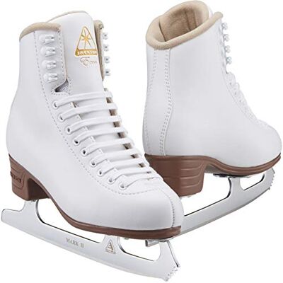Jackson Excel Boot with Mark II Blade, Light Support Figure Skates for Women and Girls, Championship Quality Ice Skates, (Style No. JS1290) Jackson Excel Boot with Mark II Blade, Light Support Figure Skates for Women and Girls, Championship Quality Ice Skates, (Style No. JS1290)