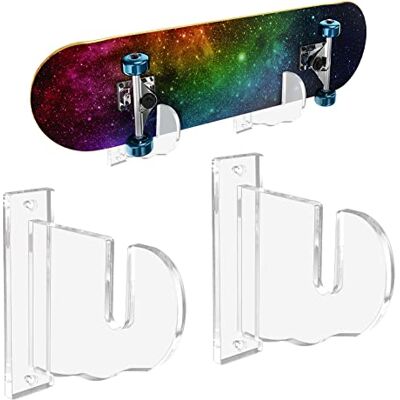 BiJun Skateboard Wandhalterung, Acryl Skate Deck Wandhalterung, Skateboards Horizontale Aufhänger Display Rack Skateboard Aufbewahrungsständer BiJun Skateboard Wandhalterung, Acryl Skate Deck Wandhalterung, Skateboards Horizontale Aufhänger Display Rack Skateboard Aufbewahrungsständer