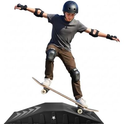 Yes4All Unisex, Teenager Skateboard-Rampe, Schwarz, 220 LBS Yes4All Unisex, Teenager Skateboard-Rampe, Schwarz, 220 LBS