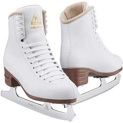 Jackson Mystique Boot with Mark II Blade, Light Support Figure Skates for Women and Girls, Championship Quality Ice Skates, (Style No. JS1490) Jackson Mystique Boot with Mark II Blade, Light Support Figure Skates for Women and Girls, Championship Quality Ice Skates, (Style No. JS1490)