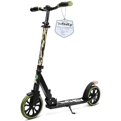 SereneLife Roller, Stabiler Cityroller, Höhenverstellbarer Big Wheel Scooter, Klappbar Inkl. Tragegurt, Ständer und Trittbremse, für Kinder und Erwachsene bis 100kg, Camouflage SereneLife Roller, Stabiler Cityroller, Höhenverstellbarer Big Wheel Scooter, Klappbar Inkl. Tragegurt, Ständer und Trittbremse, für Kinder und Erwachsene bis 100kg, Camouflage