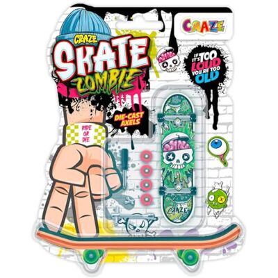 CRAZE Magic Slime Craze Skate Fingerboard Set – Zombies Edition 4er Pack Mini-Skateboards mit Druckguss-Achsen & Zubehör Finger Skateboard für Kinder & Sammler Skate-Spielzeug ab 6 Jahren CRAZE Magic Slime Craze Skate Fingerboard Set – Zombies Edition 4er Pack Mini-Skateboards mit Druckguss-Achsen & Zubehör Finger Skateboard für Kinder & Sammler Skate-Spielzeug ab 6 Jahren