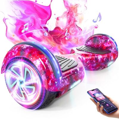 SISIGAD Hoverboard für Kinder im Alter von 6-12 Jahren, mit integriertem Bluetooth-Lautsprecher und 6,5“ Rädern mit bunten Lichtern, Sicherheits-Selbstbalancier-Roller Geschenk für Kinder SISIGAD Hoverboard für Kinder im Alter von 6-12 Jahren, mit integriertem Bluetooth-Lautsprecher und 6,5“ Rädern mit bunten Lichtern, Sicherheits-Selbstbalancier-Roller Geschenk für Kinder