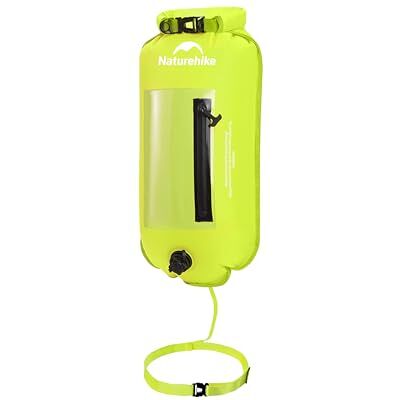 Naturehike 18L Schwimmboje Zwei Airbags Swim Boje Trockensack wasserdichte Strandtasche mit Verstellbarer Hüftgurt für Schwimmer Küstenstrand – NEU mit Wasserdichtem Handyfach & in Gelb Naturehike 18L Schwimmboje Zwei Airbags Swim Boje Trockensack wasserdichte Strandtasche mit Verstellbarer Hüftgurt für Schwimmer Küstenstrand – NEU mit Wasserdichtem Handyfach & in Gelb