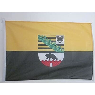 AZ FLAG Bootsflagge Sachsen-Anhalt 45x30 cm Mesh-Polyester Kunststoffringe Für außen und Boote Bootsflagge wetterfest mit doppelten Nähten und verstärkten Kanten AZ FLAG Bootsflagge Sachsen-Anhalt 45x30 cm Mesh-Polyester Kunststoffringe Für außen und Boote Bootsflagge wetterfest mit doppelten Nähten und verstärkten Kanten