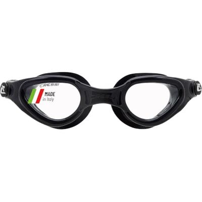 CRESSI Right Goggles Black/Black Schwimmbrille Erwachsene für Schwimmen, Pool und Wassersport, Anti-Fog 100% Anti UV, Schwarz/Schwarz Klar Gläsern, Einheitsgröße CRESSI Right Goggles Black/Black Schwimmbrille Erwachsene für Schwimmen, Pool und Wassersport, Anti-Fog 100% Anti UV, Schwarz/Schwarz Klar Gläsern, Einheitsgröße