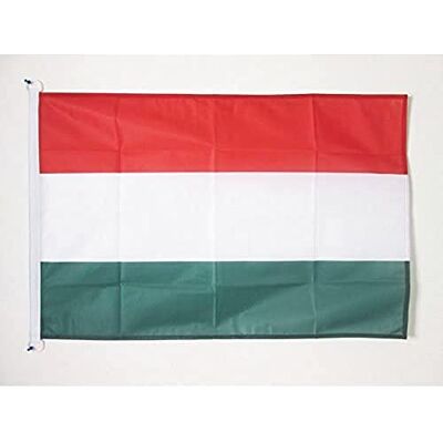 AZ FLAG Bootsflagge Ungarn 45x30 cm Mesh-Polyester Kunststoffringe Für außen und Boote Ungarische Bootsflagge Magyarország wetterfest mit doppelten Nähten und verstärkten Kanten AZ FLAG Bootsflagge Ungarn 45x30 cm Mesh-Polyester Kunststoffringe Für außen und Boote Ungarische Bootsflagge Magyarország wetterfest mit doppelten Nähten und verstärkten Kanten