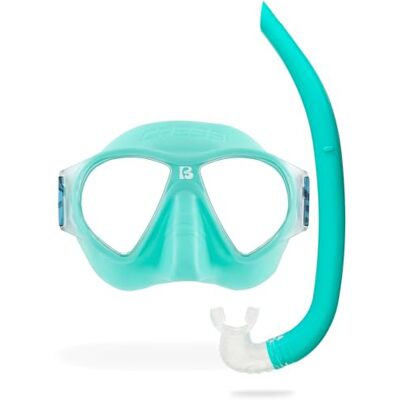 CRESSI seit 1946 Nautilus Combo Maske Force Polycarbonat Gläsern + Schnorchel Vibe TPR Schlauch Silikon Mundstück Schnorcheln Schwimmen Wasseroberfläche Aquamarin Einheitsgröße Erwachsene CRESSI seit 1946 Nautilus Combo Maske Force Polycarbonat Gläsern + Schnorchel Vibe TPR Schlauch Silikon Mundstück Schnorcheln Schwimmen Wasseroberfläche Aquamarin Einheitsgröße Erwachsene