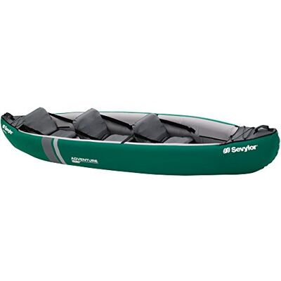 Sevylor Adventure Plus Kanu; aufblasbares Kanu für 2 Personen + 1 Kind, Faltkajak mit robuster Polyester Außenhülle, hohe Stabilität auf dem Wasser Sevylor Adventure Plus Kanu; aufblasbares Kanu für 2 Personen + 1 Kind, Faltkajak mit robuster Polyester Außenhülle, hohe Stabilität auf dem Wasser