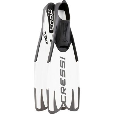 CRESSI Agua Schwimmflossen Erwachsene, Vollfußflossen, Weiß, 46/47 CRESSI Agua Schwimmflossen Erwachsene, Vollfußflossen, Weiß, 46/47