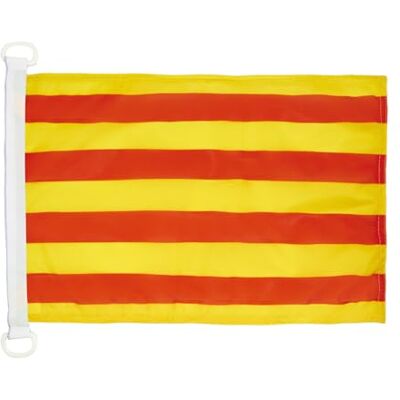 AZ FLAG Bootsflagge Katalonien 45x30 cm Mesh-Polyester Kunststoffringe Für außen und Boote Bootsflagge wetterfest mit doppelten Nähten und verstärkten Kanten AZ FLAG Bootsflagge Katalonien 45x30 cm Mesh-Polyester Kunststoffringe Für außen und Boote Bootsflagge wetterfest mit doppelten Nähten und verstärkten Kanten