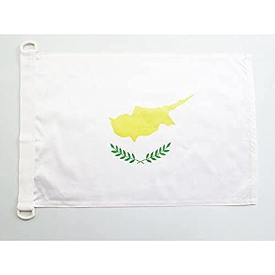 AZ FLAG Bootsflagge Zypern 45x30 cm Mesh-Polyester Kunststoffringe Für außen und Boote Zypriotische Bootsflagge Κύπρος wetterfest mit doppelten Nähten und verstärkten Kanten AZ FLAG Bootsflagge Zypern 45x30 cm Mesh-Polyester Kunststoffringe Für außen und Boote Zypriotische Bootsflagge Κύπρος wetterfest mit doppelten Nähten und verstärkten Kanten