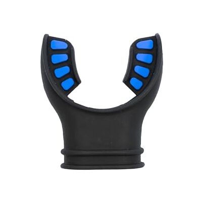 Scuba Choice Scuba-Choice Tauchen Ultra schwarz Silikon Mundstück mit Farbe Tab und Regulator Krawatte, blau Scuba Choice Scuba-Choice Tauchen Ultra schwarz Silikon Mundstück mit Farbe Tab und Regulator Krawatte, blau