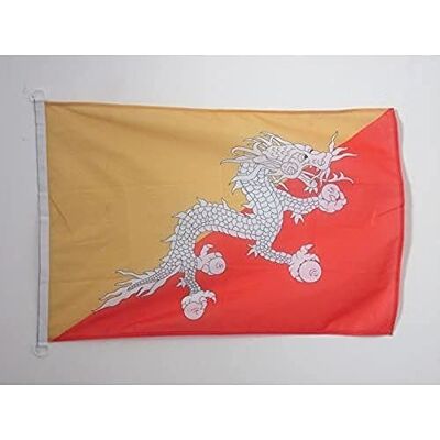 AZ FLAG Bootsflagge Bhutan 45x30 cm Mesh-Polyester Kunststoffringe Für außen und Boote Königreich Bhutan Bootsflagge འབྲུག wetterfest mit doppelten Nähten und verstärkten Kanten AZ FLAG Bootsflagge Bhutan 45x30 cm Mesh-Polyester Kunststoffringe Für außen und Boote Königreich Bhutan Bootsflagge འབྲུག wetterfest mit doppelten Nähten und verstärkten Kanten