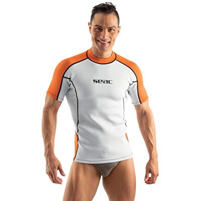 SEAC Fit Short, 2 mm Neopren-Kurzarmshirt, ideal als Tauchunterwäsche oder als Rash Guard zum Surfen und Schwimmen SEAC Fit Short, 2 mm Neopren-Kurzarmshirt, ideal als Tauchunterwäsche oder als Rash Guard zum Surfen und Schwimmen