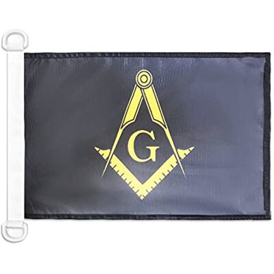 AZ FLAG Bootsflagge Freimaurerei Schwarze 45x30 cm Kunststoffringe Für außen und Boote Bootsflagge wetterfest mit doppelten Nähten und verstärkten Kanten Mesh-Polyester AZ FLAG Bootsflagge Freimaurerei Schwarze 45x30 cm Kunststoffringe Für außen und Boote Bootsflagge wetterfest mit doppelten Nähten und verstärkten Kanten Mesh-Polyester