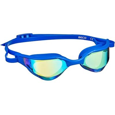 Beco Schwimmbrille CADIZ MIRROR Schwimmbrille Antibeschlag- und UV-Schutzspiegel Unisex Taucherbrille Erwachsene Sport Taucherbrille in Blau Beco Schwimmbrille CADIZ MIRROR Schwimmbrille Antibeschlag- und UV-Schutzspiegel Unisex Taucherbrille Erwachsene Sport Taucherbrille in Blau