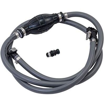 attwood 93806MUS7 Kraftstoffleitungs-Kit für Boote, 1,8 m x 0,9 cm, für Quecksilbermotoren mit universellem spritzlosem Kraftstoffanschluss, grau attwood 93806MUS7 Kraftstoffleitungs-Kit für Boote, 1,8 m x 0,9 cm, für Quecksilbermotoren mit universellem spritzlosem Kraftstoffanschluss, grau