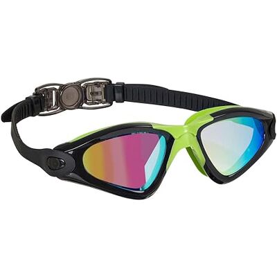 Beco Schwimmbrille CALAIS MIRROR Schwimmbrille Antibeschlag- und UV-Schutzspiegel Unisex Taucherbrille Erwachsene Sport Taucherbrille in Schwarz-Grün Beco Schwimmbrille CALAIS MIRROR Schwimmbrille Antibeschlag- und UV-Schutzspiegel Unisex Taucherbrille Erwachsene Sport Taucherbrille in Schwarz-Grün
