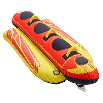 VEVOR Fun Tube Set zum Bootfahren, Aufblasbare Schleppboote für 1–4 Personen 154-300 kg Wassersport-Schleppschlauch zum Ziehen von Booten – mit Haltegriffen, 840D Vollnylon-Überzug, Sicherheitsventil VEVOR Fun Tube Set zum Bootfahren, Aufblasbare Schleppboote für 1–4 Personen 154-300 kg Wassersport-Schleppschlauch zum Ziehen von Booten – mit Haltegriffen, 840D Vollnylon-Überzug, Sicherheitsventil