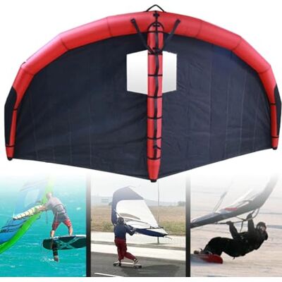 ZHPPED Handgehaltener Foil-Wing-Kite, 4/5/6-Zoll-Wing-Foil-Kitesurfen, aufblasbarer Wingsurfer-Kite, mit Aufbewahrungstasche und Surfleine, für Wind-Wing-Foiling, Surfen, Snow-Ski-Wasserspiele,6square ZHPPED Handgehaltener Foil-Wing-Kite, 4/5/6-Zoll-Wing-Foil-Kitesurfen, aufblasbarer Wingsurfer-Kite, mit Aufbewahrungstasche und Surfleine, für Wind-Wing-Foiling, Surfen, Snow-Ski-Wasserspiele,6square