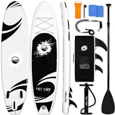 SereneLife SLSUPB06 Paddleboard - Inklusive Zubehör - 10ft - Max. 125kg - Weiß - Stand-Up Paddle SereneLife SLSUPB06 Paddleboard - Inklusive Zubehör - 10ft - Max. 125kg - Weiß - Stand-Up Paddle