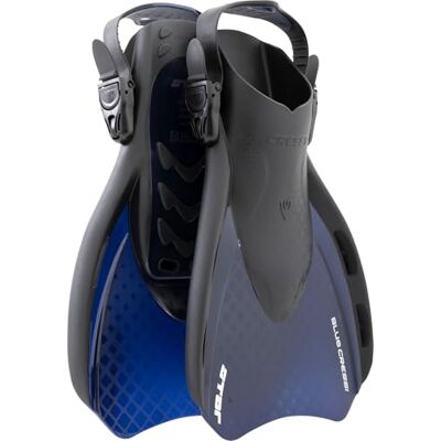 CRESSI seit 1946 Star Fins Kompakte Verstellbare Flossen Leistungsstarkem Belüftetem Flossenblatt Schwimmen, für Schnorcheln Reisen Schwarz/Marineblau Durchscheinend L/XL_EU 44/48 Erwachsene CRESSI seit 1946 Star Fins Kompakte Verstellbare Flossen Leistungsstarkem Belüftetem Flossenblatt Schwimmen, für Schnorcheln Reisen Schwarz/Marineblau Durchscheinend L/XL_EU 44/48 Erwachsene