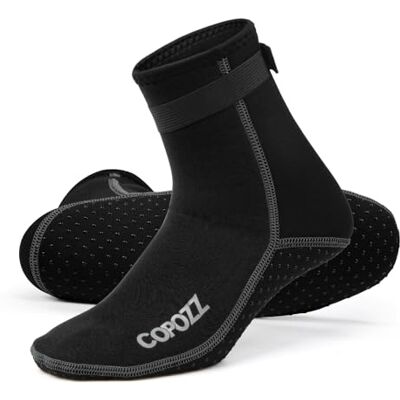 COPOZZ 3mm Tauchsocken Neoprensocken für Erwachsene Damen Herren, Dicke Tauchsocken Wassersport Schwimmen Socken für Schwimmen, Schnorcheln, Segeln, Surfen Wassersport COPOZZ 3mm Tauchsocken Neoprensocken für Erwachsene Damen Herren, Dicke Tauchsocken Wassersport Schwimmen Socken für Schwimmen, Schnorcheln, Segeln, Surfen Wassersport