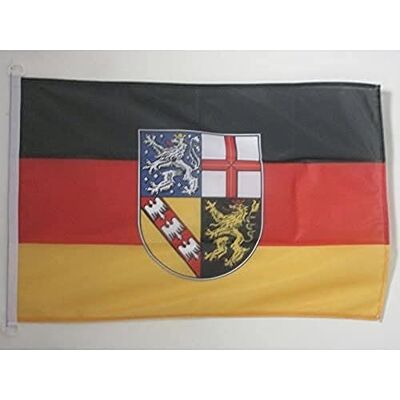 AZ FLAG Bootsflagge Saarland 45x30 cm Mesh-Polyester Kunststoffringe Für außen und Boote Bootsflagge wetterfest mit doppelten Nähten und verstärkten Kanten AZ FLAG Bootsflagge Saarland 45x30 cm Mesh-Polyester Kunststoffringe Für außen und Boote Bootsflagge wetterfest mit doppelten Nähten und verstärkten Kanten