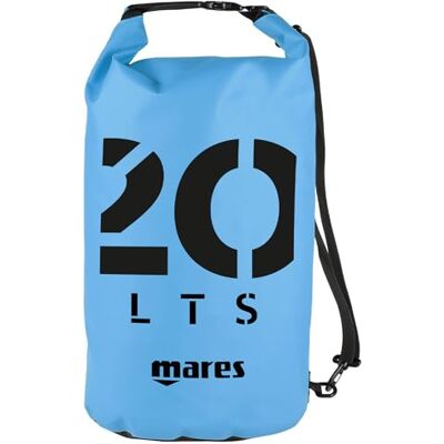 Mares Seaside Dry Bag 20 L, wasserdichte Taschen mit langem verstellbaren Schulterriemen Für Tauchen, Bootfahren, Kajak, Angeln, Rafting, Schwimmen, Erwachsene, Unisex, Hellblaud Mares Seaside Dry Bag 20 L, wasserdichte Taschen mit langem verstellbaren Schulterriemen Für Tauchen, Bootfahren, Kajak, Angeln, Rafting, Schwimmen, Erwachsene, Unisex, Hellblaud