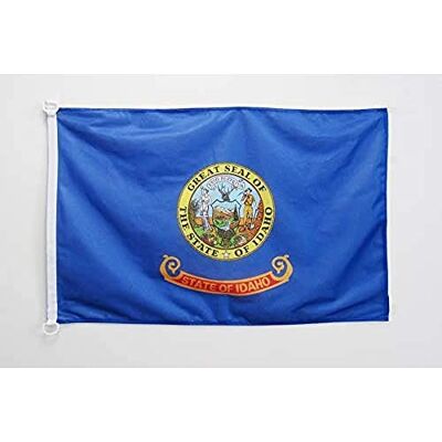 AZ FLAG Bootsflagge Idaho 45x30 cm Mesh-Polyester Kunststoffringe Für außen und Boote Bundesstaat Idaho Bootsflagge wetterfest mit doppelten Nähten und verstärkten Kanten AZ FLAG Bootsflagge Idaho 45x30 cm Mesh-Polyester Kunststoffringe Für außen und Boote Bundesstaat Idaho Bootsflagge wetterfest mit doppelten Nähten und verstärkten Kanten