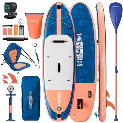 JUMMICO SUP Board Set Aufblasbar, Stand Up Paddling Board mit 2-in-1-Sup Paddel und Sitz. Geeignet zum Sitzen, Liegen. Standup Paddle Boards mit Kamerahalterung und Zubehörset, für Bequeme Nutzung. JUMMICO SUP Board Set Aufblasbar, Stand Up Paddling Board mit 2-in-1-Sup Paddel und Sitz. Geeignet zum Sitzen, Liegen. Standup Paddle Boards mit Kamerahalterung und Zubehörset, für Bequeme Nutzung.