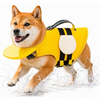 Pealeaf Hundeschwimmweste mit Griff, Schwimmweste Hund mit Kopfstütze und Reflektoren, Verstellbare Rettungsweste für Kleine und Mittlere Hunde, Sicherheitsweste für Schwimmen Strand See (B,S) Pealeaf Hundeschwimmweste mit Griff, Schwimmweste Hund mit Kopfstütze und Reflektoren, Verstellbare Rettungsweste für Kleine und Mittlere Hunde, Sicherheitsweste für Schwimmen Strand See (B,S)