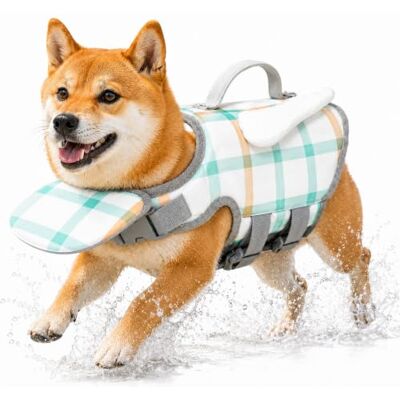 Pealeaf Hundeschwimmweste mit Griff, Schwimmweste Hund mit Kopfstütze und Reflektoren, Verstellbare Rettungsweste für Kleine und Mittlere Hunde, Sicherheitsweste für Schwimmen Strand See (C,S) Pealeaf Hundeschwimmweste mit Griff, Schwimmweste Hund mit Kopfstütze und Reflektoren, Verstellbare Rettungsweste für Kleine und Mittlere Hunde, Sicherheitsweste für Schwimmen Strand See (C,S)