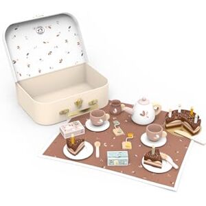 Speedy Monkey 694009 Geburtstagstee-Set, 18 teiliges Holzspielzeug Set, inkl. Holztorte und Teeservice, für Kinder ab 3 Jahren, interaktives Spielzeug Speedy Monkey 694009 Geburtstagstee-Set, 18 teiliges Holzspielzeug Set, inkl. Holztorte und Teeservice, für Kinder ab 3 Jahren, interaktives Spielzeug