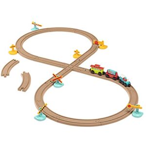 Battat All Abord Zug-Set für Kleinkinder, Kinder 29-teiliges Eisenbahngleis-Set mit Zügen und Zubehör Entwicklungsförderndes Spielzeug All Abord 2 Jahre + Battat All Abord Zug-Set für Kleinkinder, Kinder 29-teiliges Eisenbahngleis-Set mit Zügen und Zubehör Entwicklungsförderndes Spielzeug All Abord 2 Jahre +