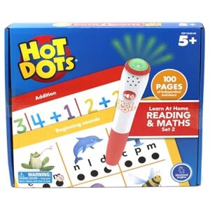 Learning Resources Hot Dots Homeschooling-Set 2 – Lesen und Mathematik, interaktive Lese- und Mathefertigkeiten für die Vorschule, 2 Aktivitätsbücher, 100 Seiten, ab 5 Jahren Learning Resources Hot Dots Homeschooling-Set 2 – Lesen und Mathematik, interaktive Lese- und Mathefertigkeiten für die Vorschule, 2 Aktivitätsbücher, 100 Seiten, ab 5 Jahren