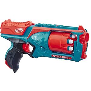 NERF Elite Strongarm orangefarbener Blaster – Rotationstrommel, Schnellfeuer, 6 Elite Darts – für Kinder, Teenager, Erwachsene NERF Elite Strongarm orangefarbener Blaster – Rotationstrommel, Schnellfeuer, 6 Elite Darts – für Kinder, Teenager, Erwachsene