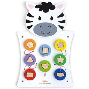 Viga Toys Montagespiel - Wandspiel - Zebre - Konstruktions- & Manipulationsspiel - Kinder sicher Viga Toys Montagespiel - Wandspiel - Zebre - Konstruktions- & Manipulationsspiel - Kinder sicher